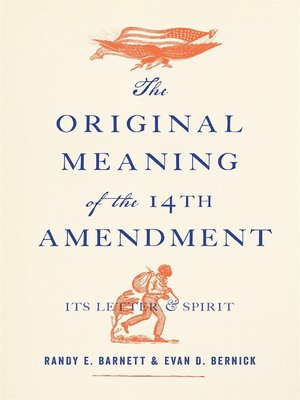 cover image of The Original Meaning of the Fourteenth Amendment